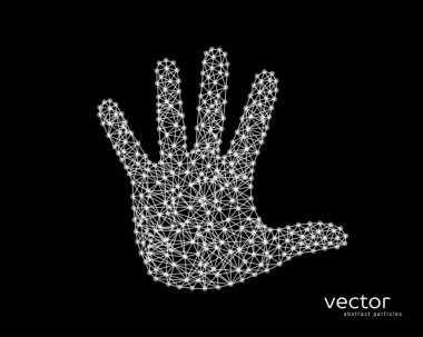 İnsan kolu tasarlamak vektör çizim.