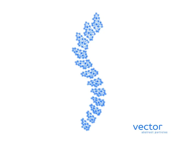 Абстрактная векторная иллюстрация позвоночника . — стоковый вектор
