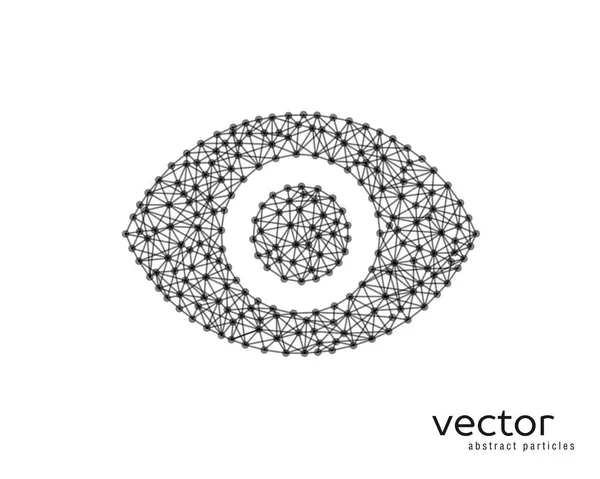 Vector abstracto ilustración del ojo humano. — Archivo Imágenes Vectoriales