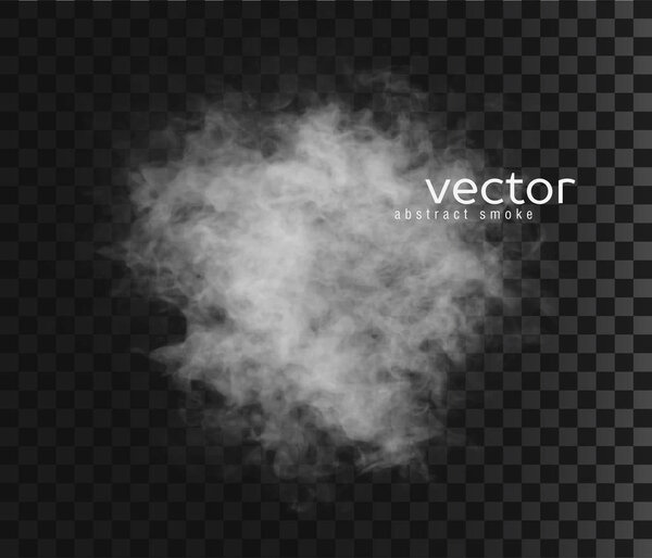 Vector illustration of smoky shape.