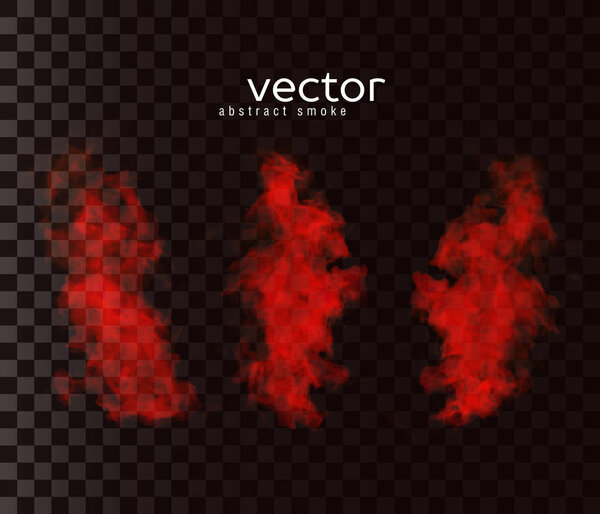 Vector illustration of smoky shapes.