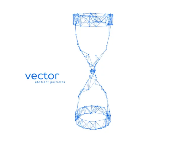 Ilustración vectorial abstracta de un reloj de arena . — Archivo Imágenes Vectoriales