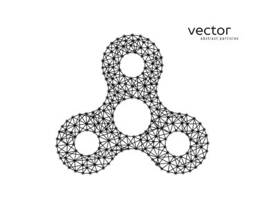 El spinner tasarlamak vektör çizim. 