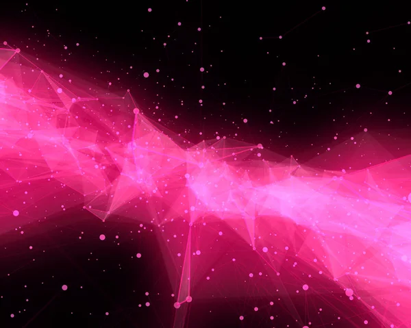 Фантастический Фон Абстрактной Цветной Туманностью Черном Фоне — стоковое фото