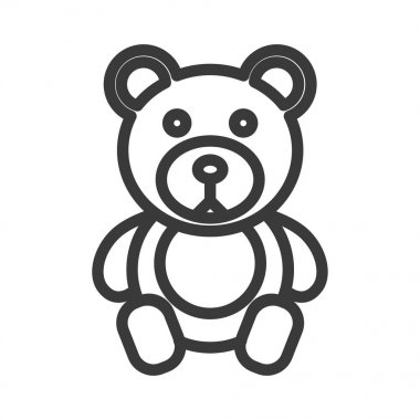 Bebek oyuncak simge vektör, çocuk oynamak oyun simgesini eps 10