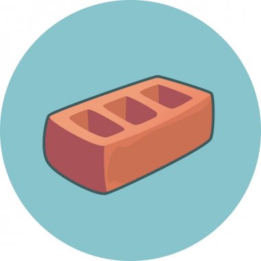 Tuğla simgesi. İnşaat, yapı