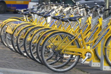 Bisiklet 8 Kasım 2017 Torino İtalya Belediyesi tarafından yönetilen Tobike paylaşımı