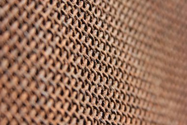 Metal ızgara, korozyon yüzey, eski metal, pas