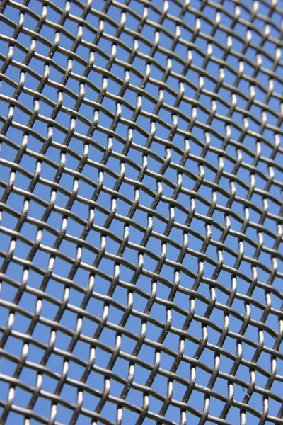 Metal kafes. Makro. Arka plan.