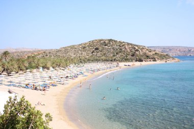 Girit Vai plaj sahil şeridi