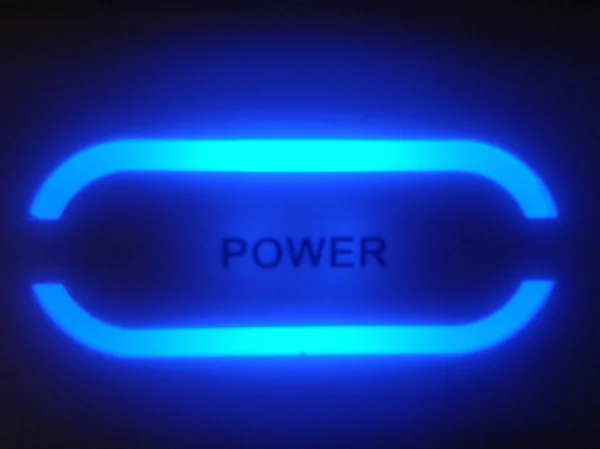 Illuminated neon power button