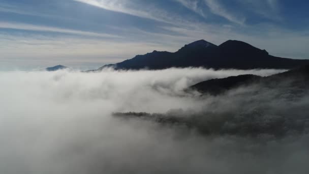 雾在群山中移动 — 图库视频影像