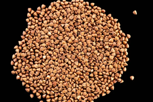 Buckwheat Brown Seeds White Background — Stock Photo, Image
