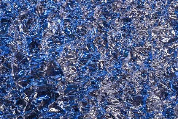 background of metal foil blue color