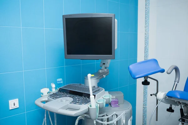 Ultraljudsmaskin Gynekologens Kontor Undersökning Kvinnor Ultraljud Reproduktionsmedicin — Stockfoto