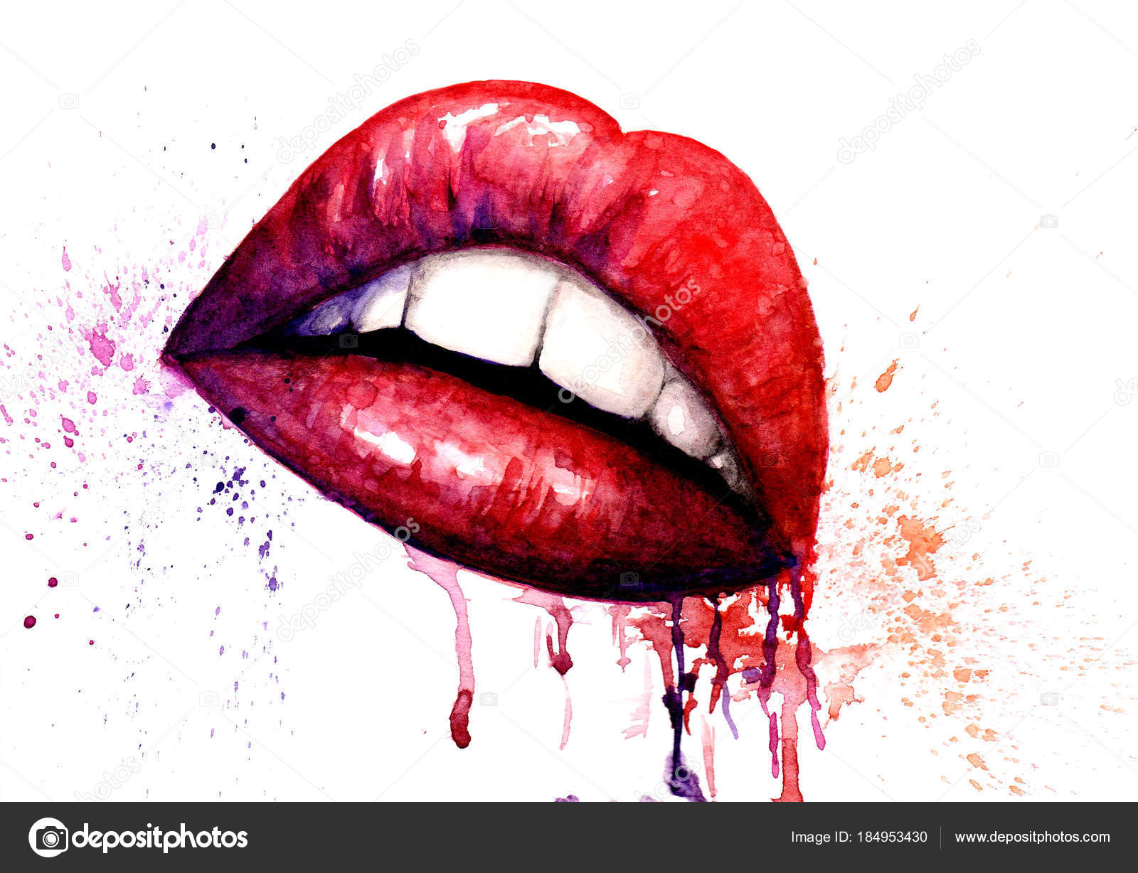 Watercolor Picture Lip Pattern Spray Streaks Stock Photo Image By C Toshka81 Watercolor Picture Lip Pattern Spray Streaks Stock Photo Image By C Toshka81