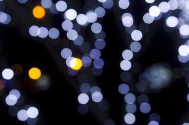 parlak beyaz bokeh süs ışıkları arka plan, soyut.