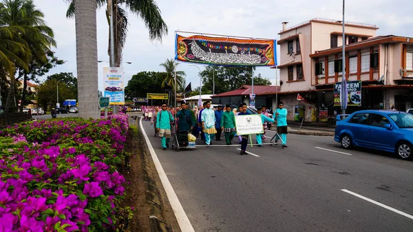 Kota Kinabalu Malásia Nov 2019 Malaios Muçulmanos Participam Desfile Maulidur — Fotografia de Stock
