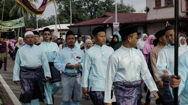Kota Kinabalu Malaisie Nov 2019 Des Malaisiens Musulmans Participent Défilé — Photo