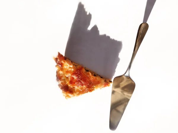 Essen Pizza Pie White Yum — Stockfoto