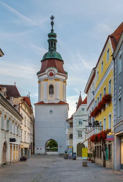 Steiner Tor, destinaci Krems an der Donau, Rakousko — Stock fotografie