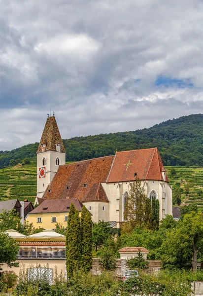 Kostel Svatého Mořice, Spitz, Rakousko — Stock fotografie