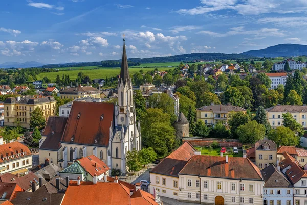 Pohled na Melk, Rakousko — Stock fotografie