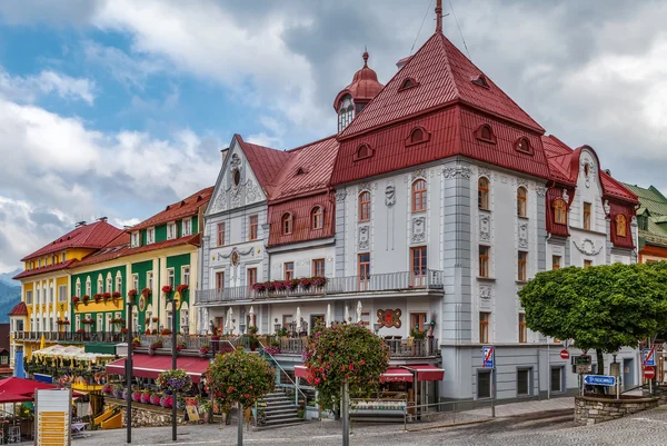 Main square in Mariazell, Austria — Stock Photo, Image