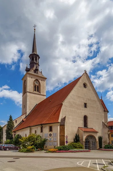 The Parish Church, Bruck an der Mur, Austria — Stock fotografie