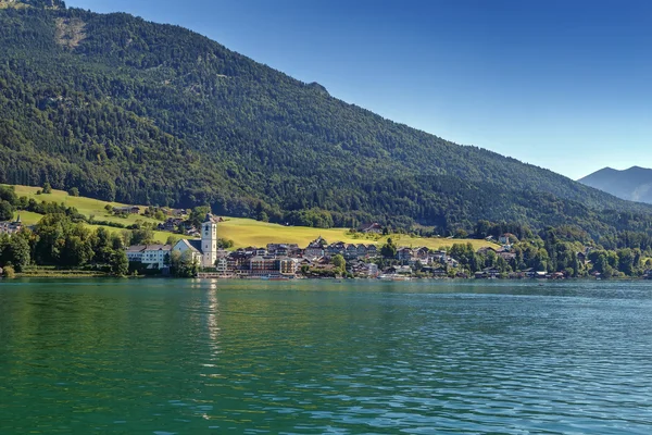 Widok z St. Wolfgang, Austria — Zdjęcie stockowe