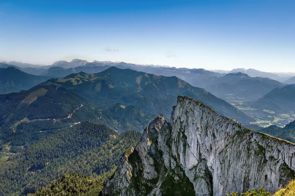 Vista da montanha Schafberg, Áustria — Fotografia de Stock