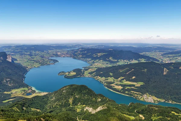 Вид з гори Schafberg, Австрія — стокове фото