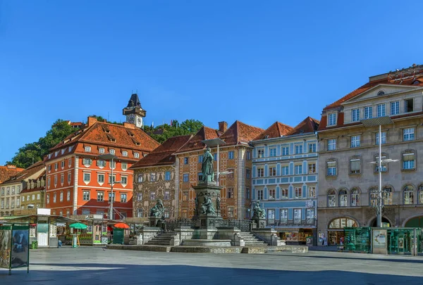 Hlavní náměstí, Graz, Rakousko — Stock fotografie