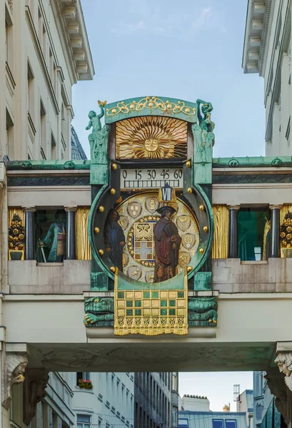 Anker zegar, Wiedeń — Zdjęcie stockowe