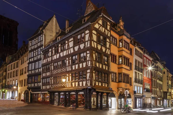 Ulica w mieście Strasburg, Francja — Zdjęcie stockowe