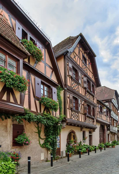 Rue à Obermai, Alsace, France — Photo