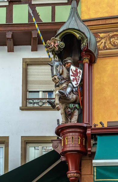 Knight sculpture, Selestat — Stockfoto