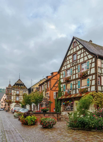 Rue principale à Kaysersberg, Alsace, France — Photo