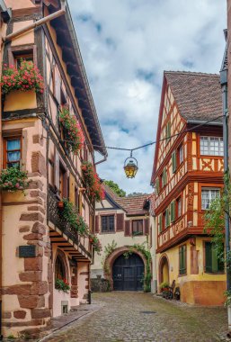 Street in Kaysersberg, Alsace, France