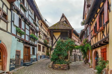 Street in Eguisheim, Alsace, France