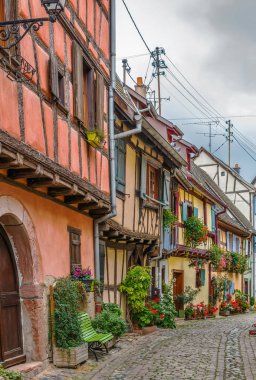 Street in Eguisheim, Alsace, France