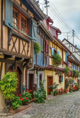 Street in Eguisheim, Alsace, France