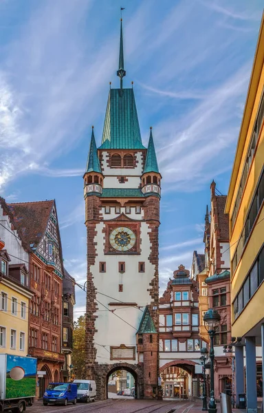 Martinstor, Freiburg im Breisgau, Německo — Stock fotografie