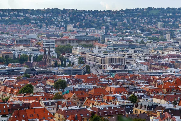 Weergave van Stuttgart van hill, Duitsland — Stockfoto