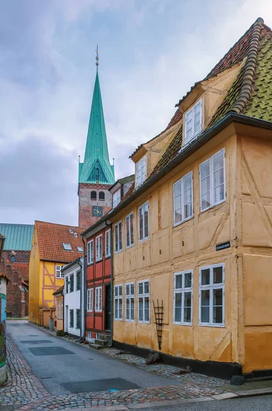 Straat in helsingor, Denemarken — Stockfoto