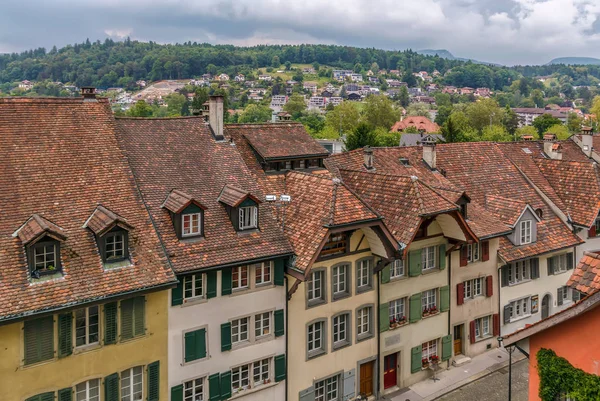 Street in Aarau, Switzerland — Stock Photo, Image