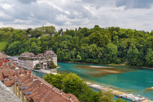 Aare river, Bern — Stockfoto