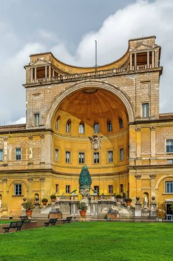 niş Cortile della Pigna, Vatikan ile
