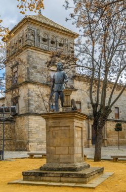 Statue of Andres de Vandelvira, Ubeda, Spain clipart