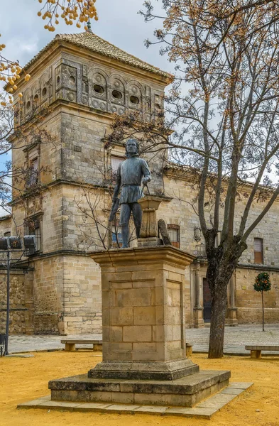 Posąg Andres de Vandelvira, Úbeda, Hiszpania — Zdjęcie stockowe